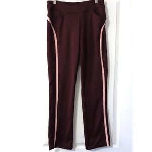 Nike Track Pants Size XS maroon and pink fit dry